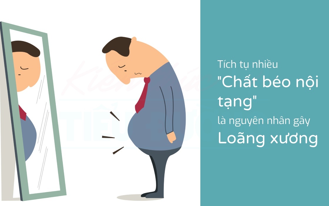 Tích tụ nhiều "chất béo nội tạng" là nguyên nhân gây loãng xương